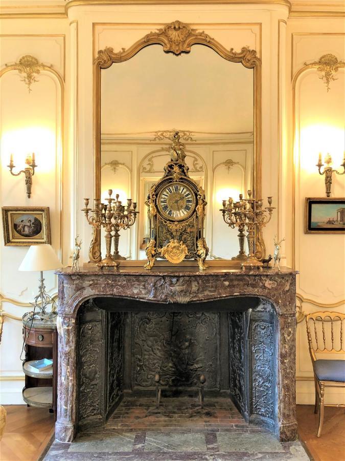Chateau Du Boulay Morin Le Boulay-Morin Exterior photo The fireplace in the drawing room